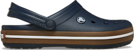 Several pairs of Crocs styled for casual wear