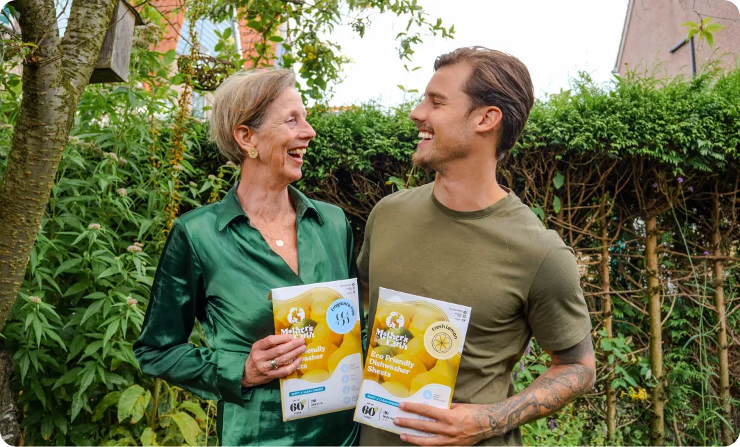 Overzicht Mother's Earth productlijn – wasstrips, vaatwasstrips, geurparels