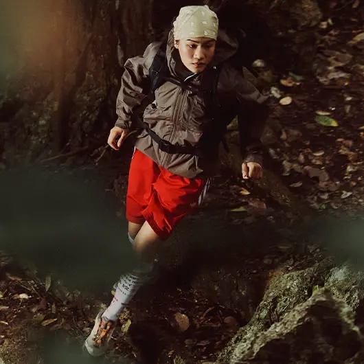 Clothing and equipment for hiking and trail activities
